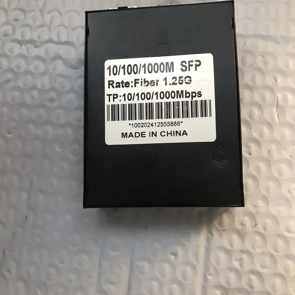 10/100/1000M Fast Ethernet Media Converter 1 RJ45 SFP Simplex Mode Transceiver
